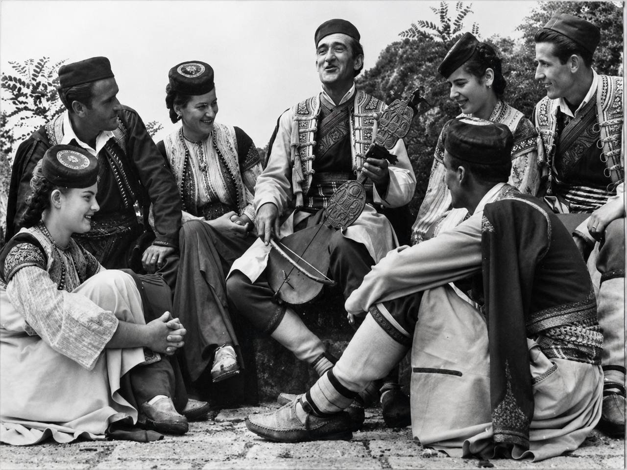 Montenegrin community in traditional dress